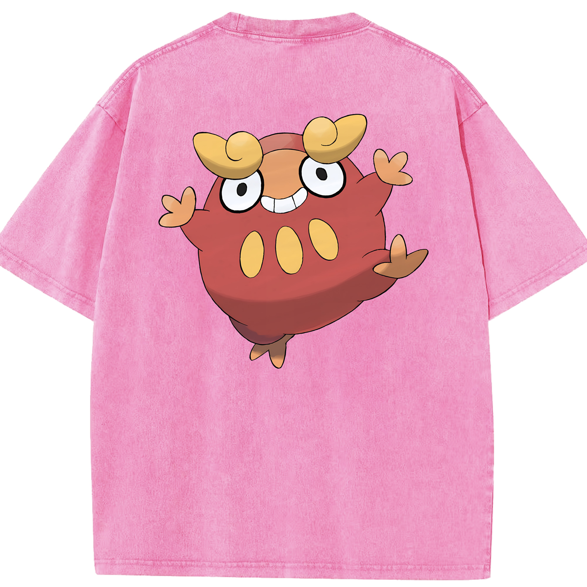 （画像用） ポケットモンスター Pokémon 綿100% ヴィンテージ風 半袖Tシャツ（背面プリント）